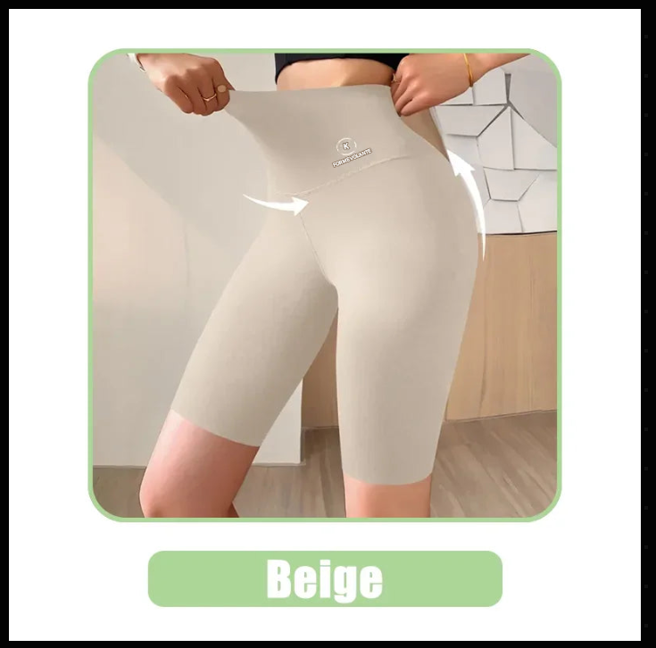 🧘♀️ Short Sport Femme Taille Haute Push-Up – Sans Couture, Yoga & Fitness (M à XL)
