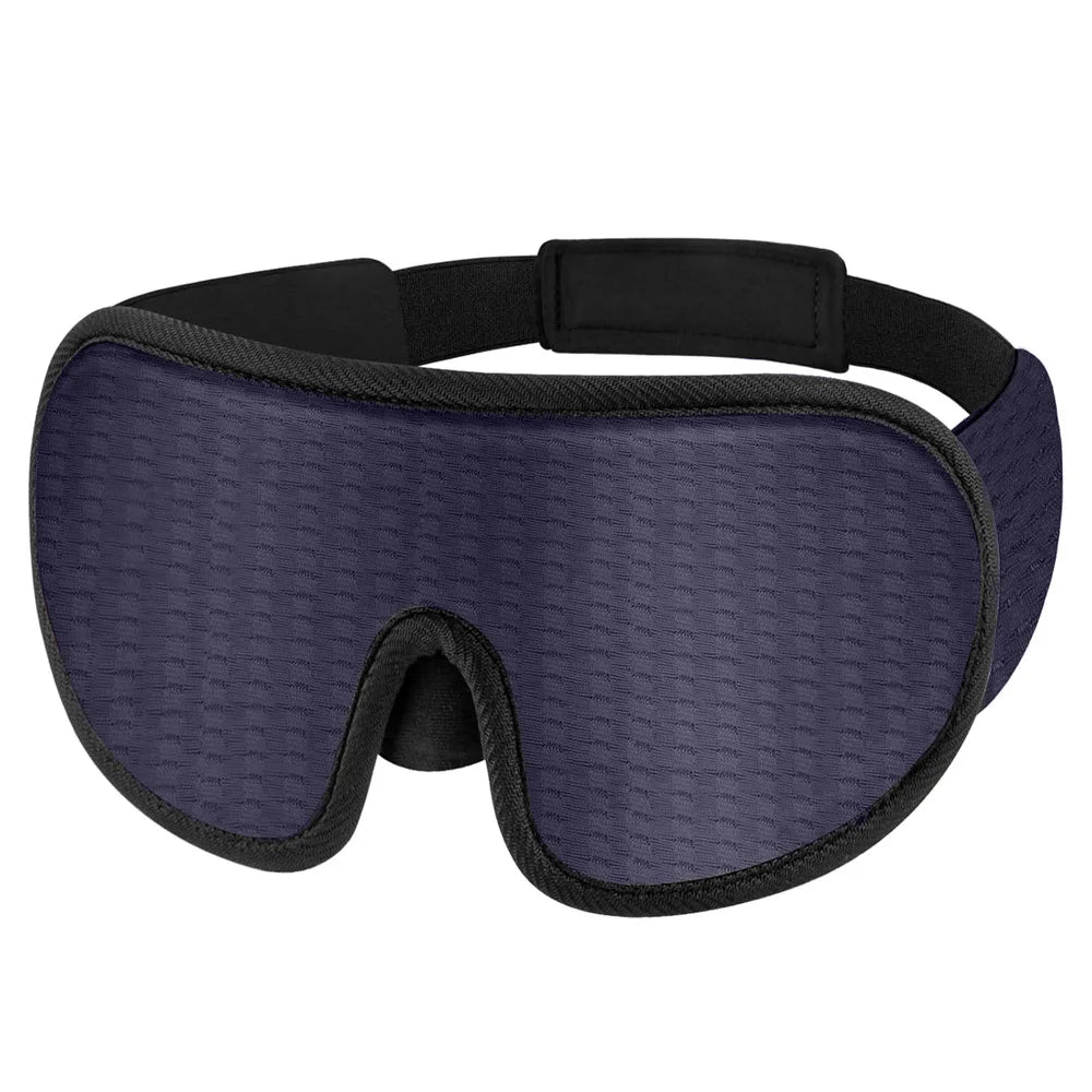 Masque de Sommeil 3D Ergonomique – 100 % Opaque, Ultra Confortable, Mousse à Mémoire de Forme
