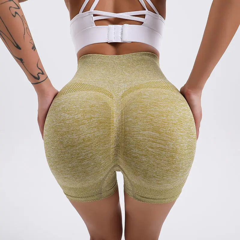 Short de Sport Femme Taille Haute – Séchage Rapide & Effet Push-Up pour Yoga, Fitness & Running