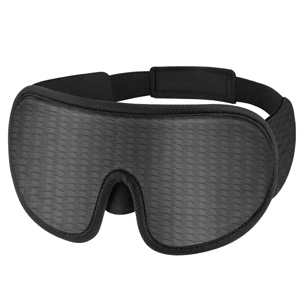 Masque de Sommeil 3D Ergonomique – 100 % Opaque, Ultra Confortable, Mousse à Mémoire de Forme