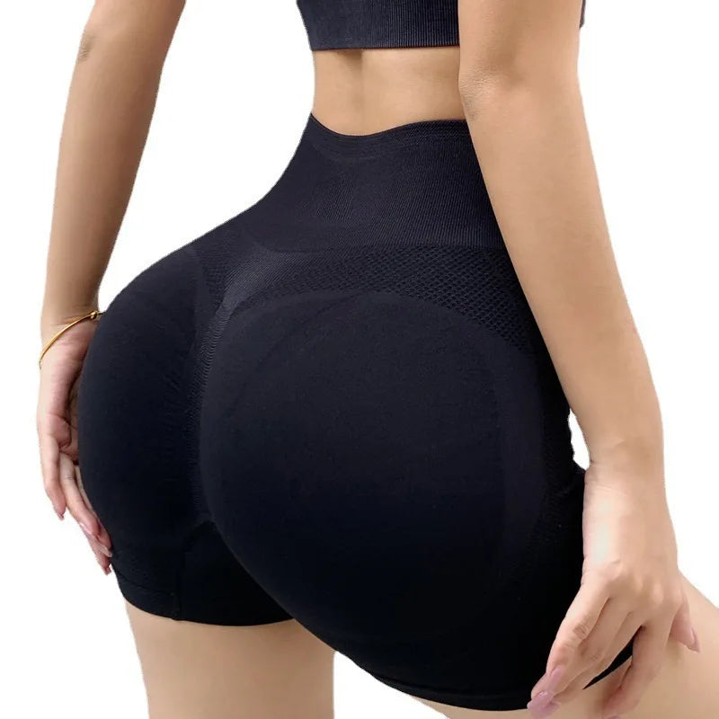 Short de Sport Femme Taille Haute – Séchage Rapide & Effet Push-Up pour Yoga, Fitness & Running