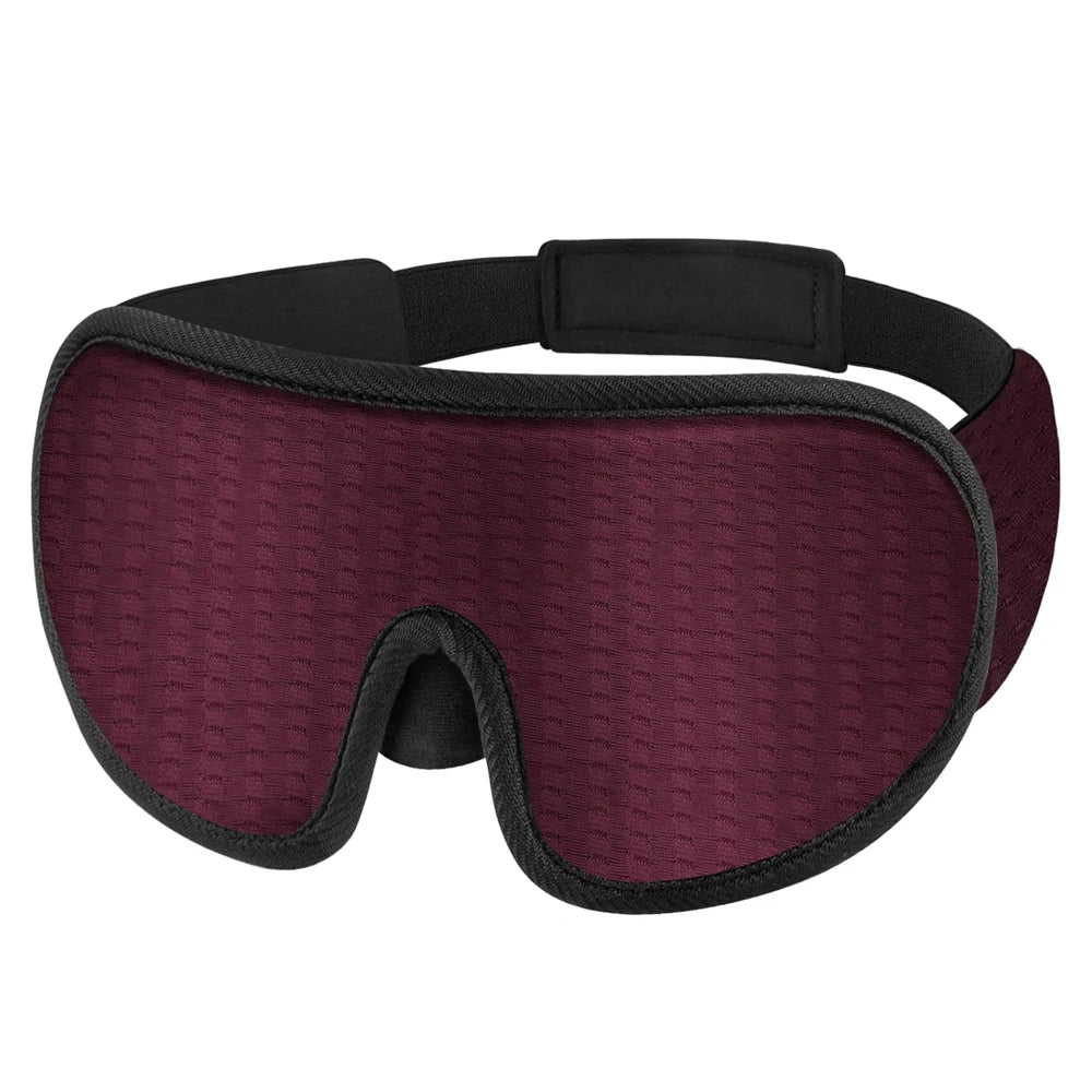 Masque de Sommeil 3D Ergonomique – 100 % Opaque, Ultra Confortable, Mousse à Mémoire de Forme
