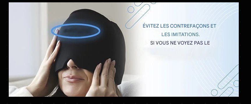Casquette de Soulagement Migraine – Thérapie Chaud/Froid | Casque Gel Compressible 360°