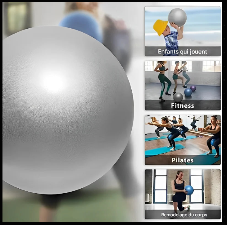 Balle Pilates 25 cm – Mini Ball de Yoga pour Renforcement du Core, Équilibre & Rééducation