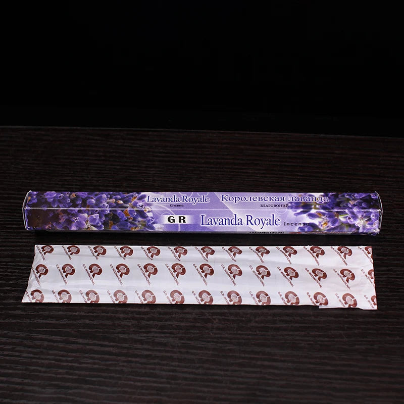 Encens Indien Naturel – 20 Bâtonnets Sauge Blanche, Lavande, Brise Marine | Méditation, Yoga, Purification