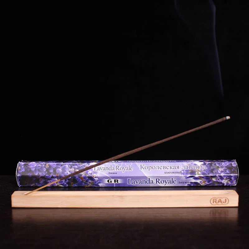Encens Indien Naturel – 20 Bâtonnets Sauge Blanche, Lavande, Brise Marine | Méditation, Yoga, Purification