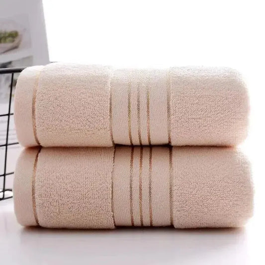 Lot de 2 Serviettes Visage Épaisses en Coton – Haute Absorption & Séchage Rapide