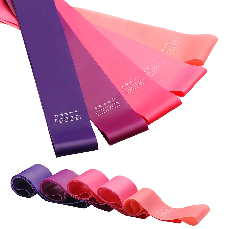 Bandes de Résistance Fitness – 5 Niveaux d’Élastiques pour Yoga, Musculation, Pilates & Entraînement à Domicile