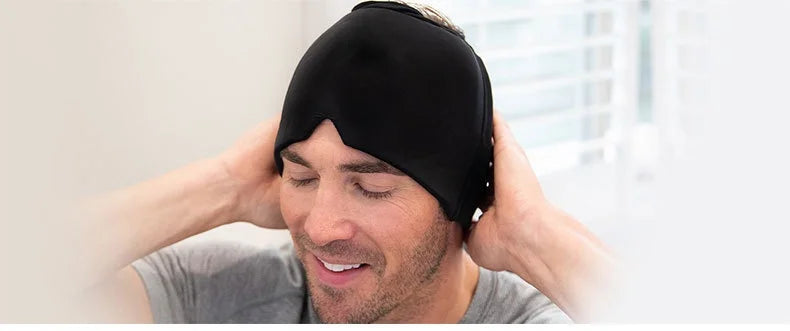 Casquette de Soulagement Migraine – Thérapie Chaud/Froid | Casque Gel Compressible 360°