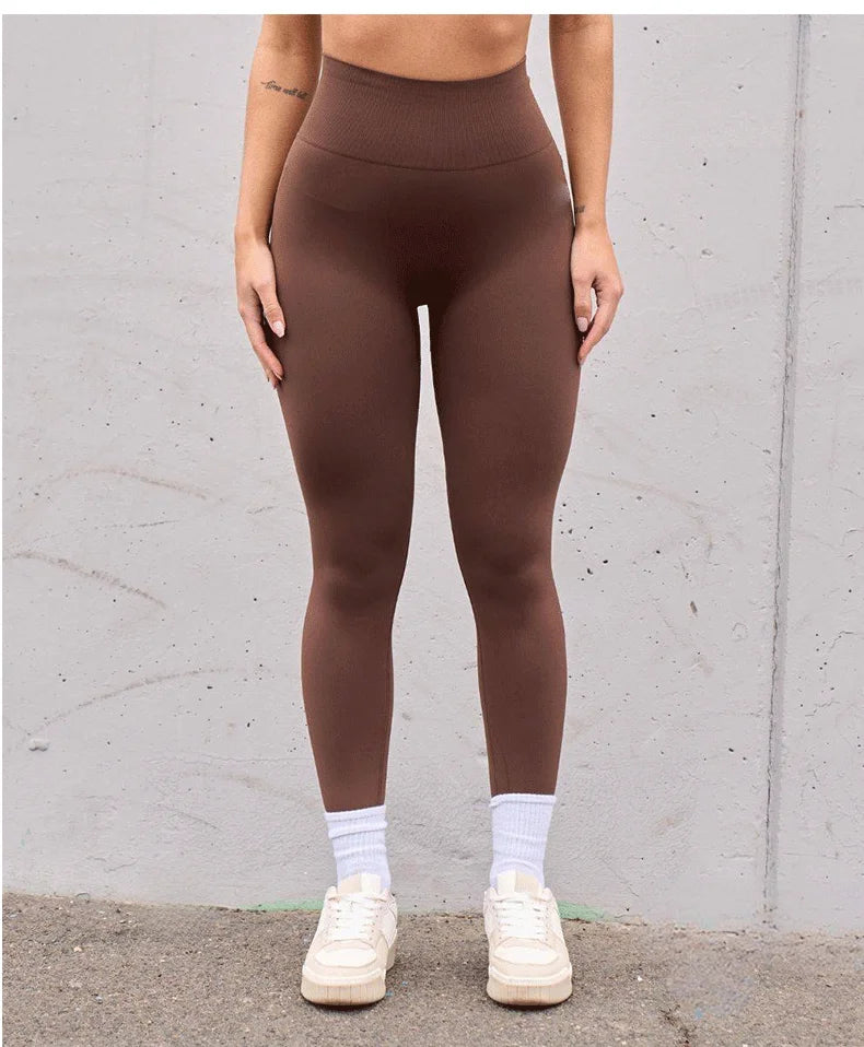 Legging Femme Taille Haute Sans Couture – Effet Push-Up | Fitness, Yoga & Sport