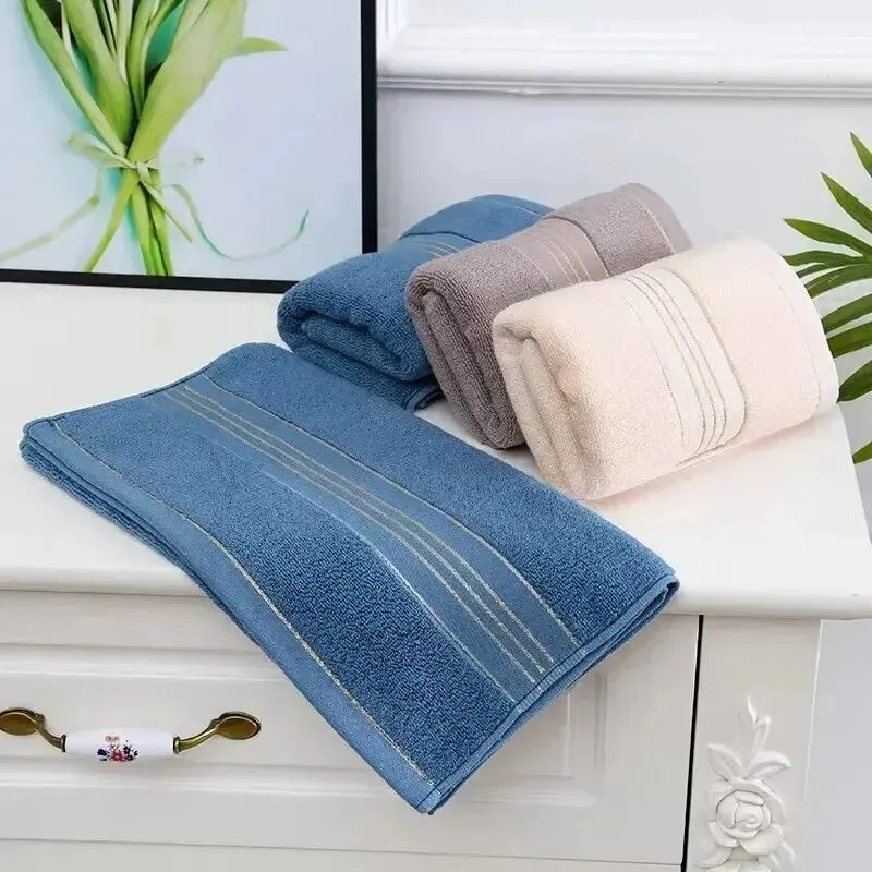 Lot de 2 Serviettes Visage Épaisses en Coton – Haute Absorption & Séchage Rapide