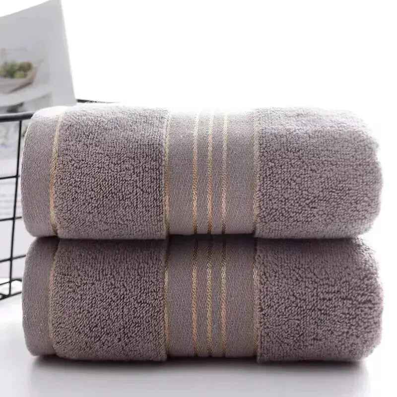 Lot de 2 Serviettes Visage Épaisses en Coton – Haute Absorption & Séchage Rapide