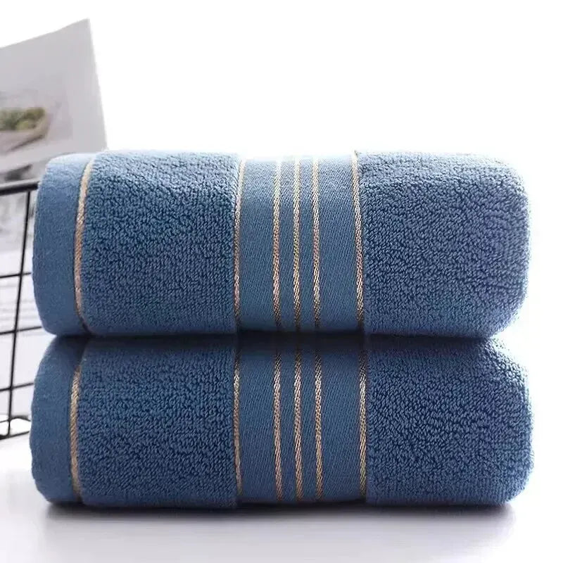 Lot de 2 Serviettes Visage Épaisses en Coton – Haute Absorption & Séchage Rapide