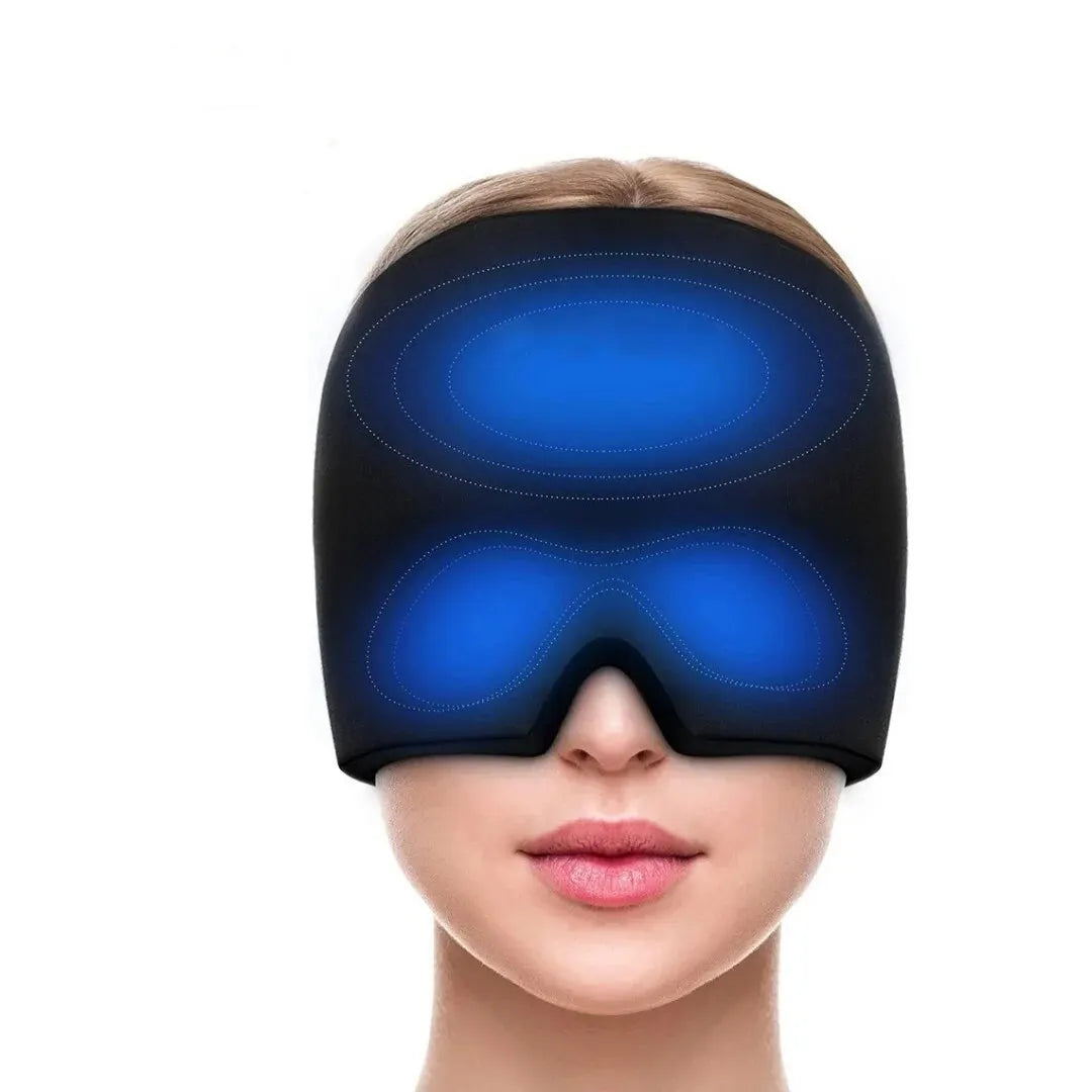 Casquette de Soulagement Migraine – Thérapie Chaud/Froid | Casque Gel Compressible 360°