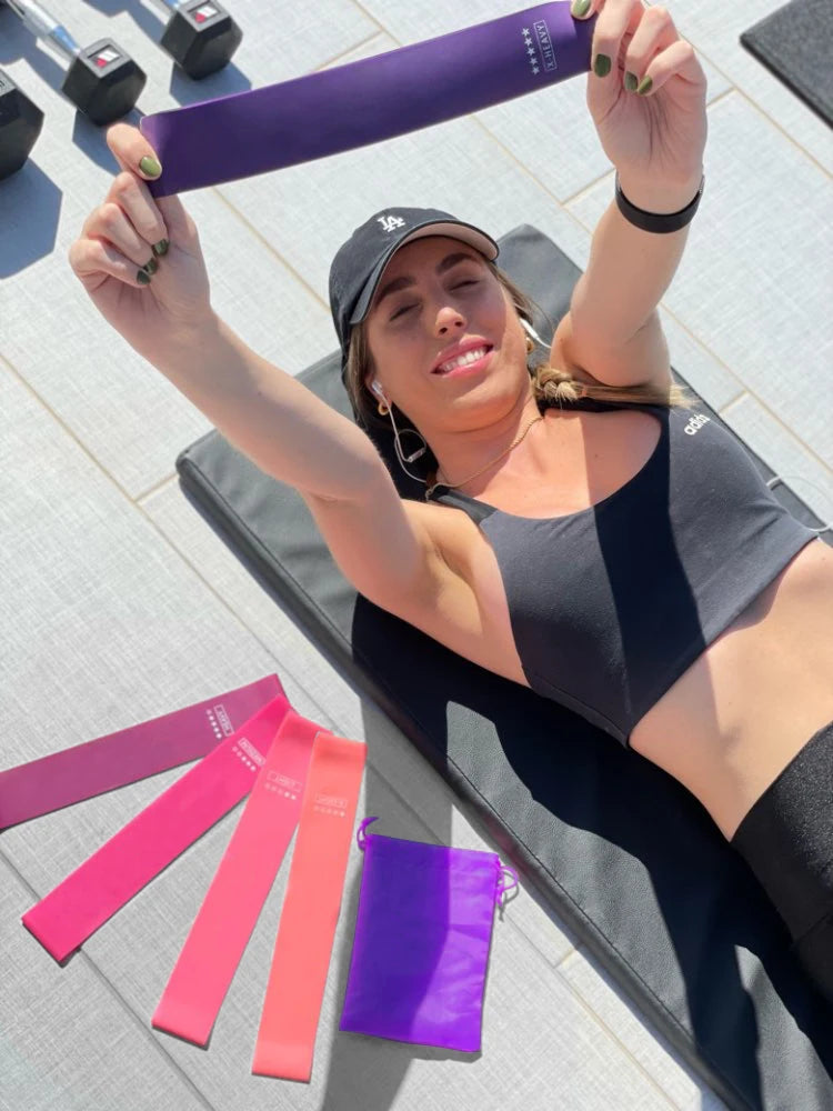 Bandes de Résistance Fitness – 5 Niveaux d’Élastiques pour Yoga, Musculation, Pilates & Entraînement à Domicile