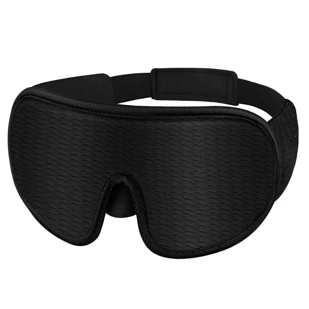 Masque de Sommeil 3D Ergonomique – 100 % Opaque, Ultra Confortable, Mousse à Mémoire de Forme