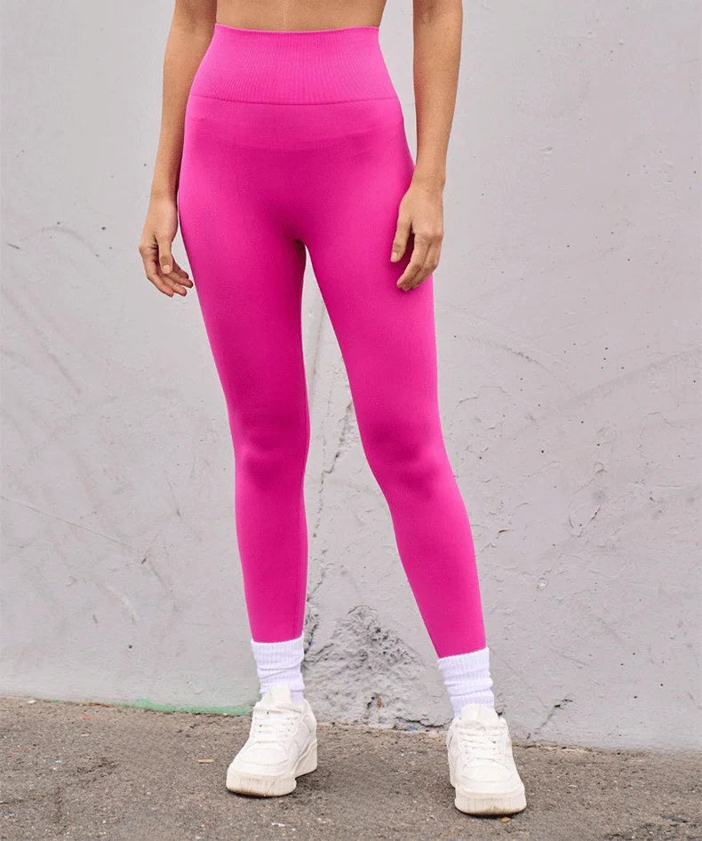 Legging Femme Taille Haute Sans Couture – Effet Push-Up | Fitness, Yoga & Sport