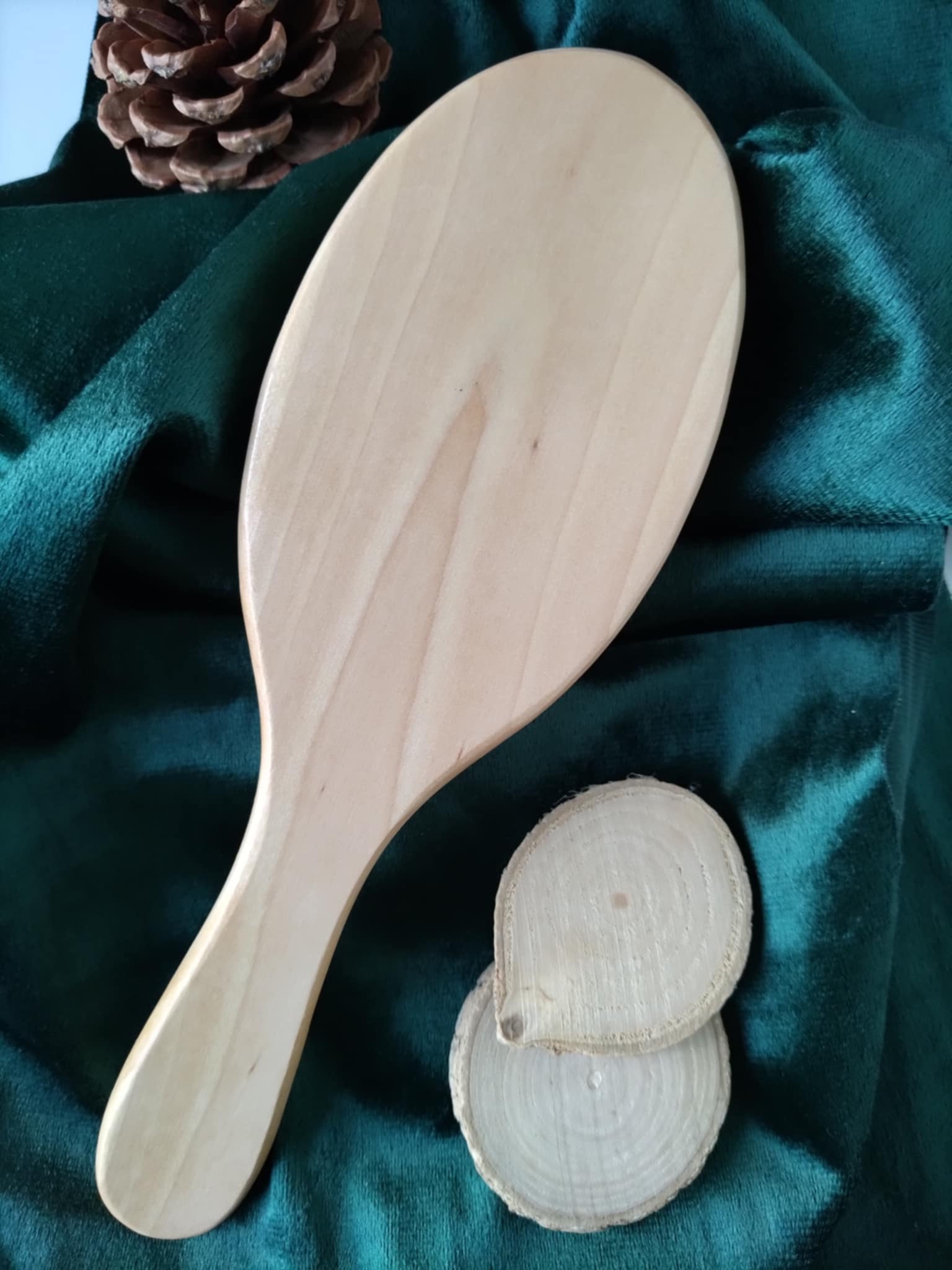 Brosse de Massage Sun & Sia – Démêlage Doux & Relaxant | Bois FSC